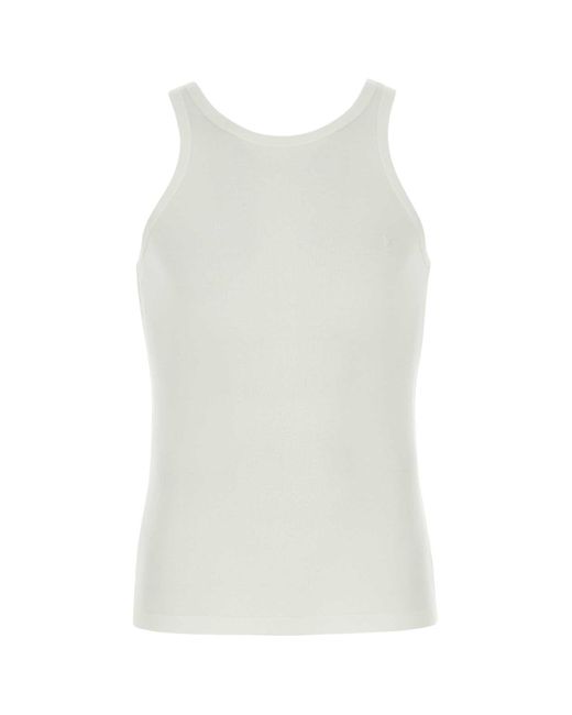 Saint Laurent White T-shirt for men