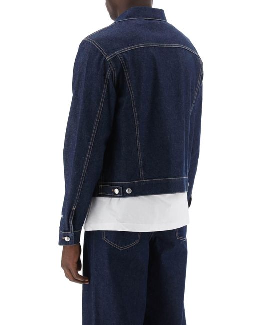 Maison Kitsuné Blue Light Denim Jacket for men