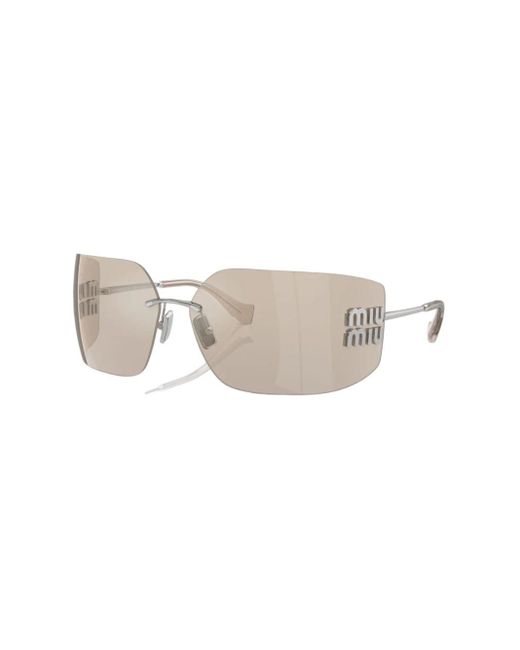 Miu Miu White Smu 54Ys Sunglasses