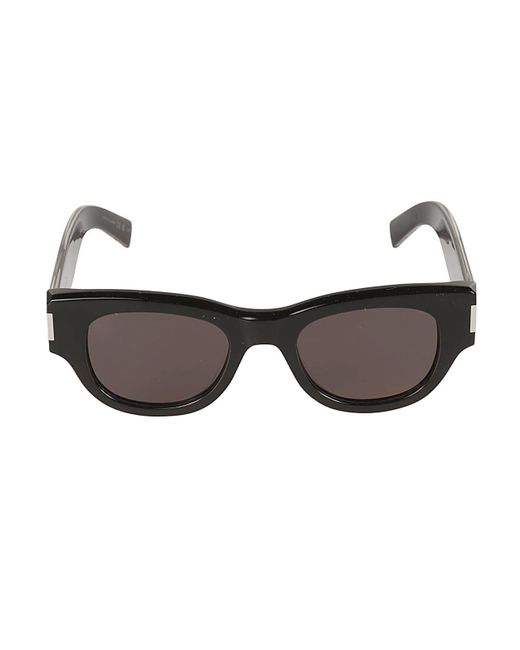 Saint Laurent Brown Round Frame Sunglasses