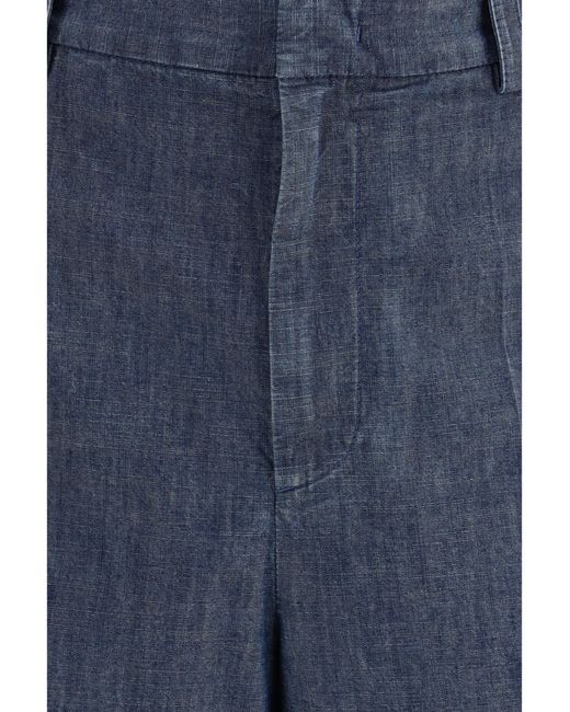Jil Sander Blue Cotton Bermuda Shorts for men