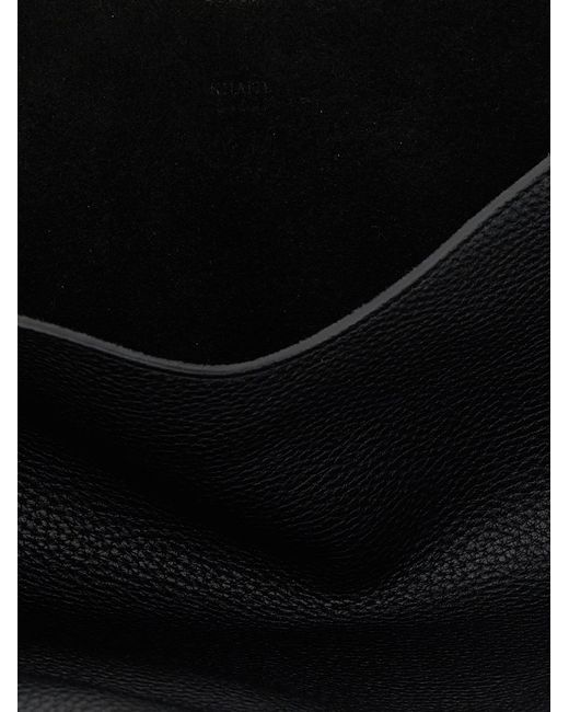 Khaite Black 'Lotus Medium' Shopping Bag