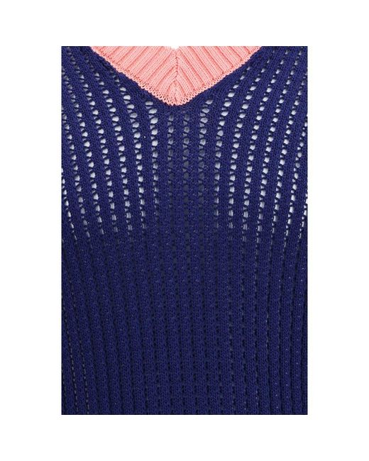 Fendi Blue Cotton Sweatshirt for men