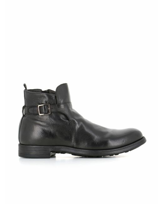 Officine Creative Black Ankle Boot Chronicle/068 for men