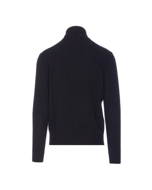 Seven Gauge Blue Sweaters Wool for men