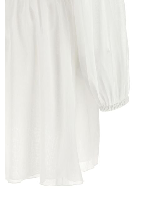 Giovanni bedin White Cotton Short Dress