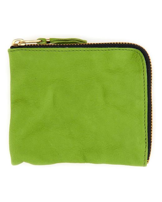 Comme des Garçons Green Leather Wallet