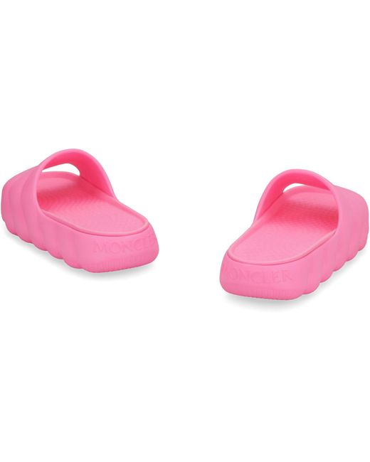 Moncler Pink Lilo Rubber Slides