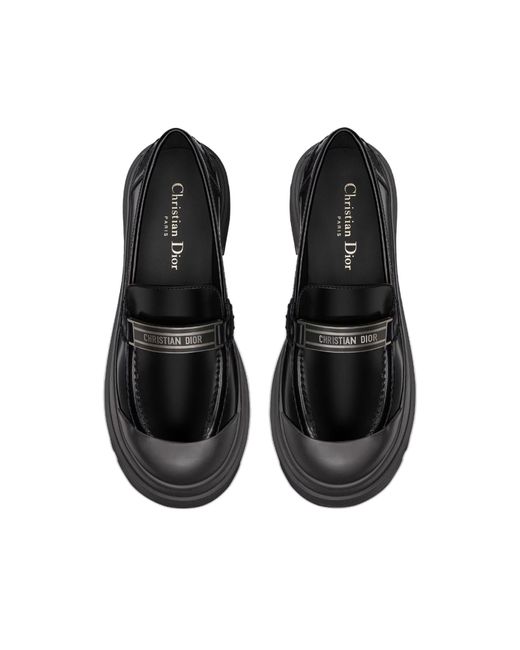 Dior Black Leather Loafers