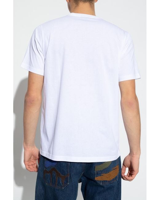 PS by Paul Smith White Ps Paul Smith Printed T-Shirt for men