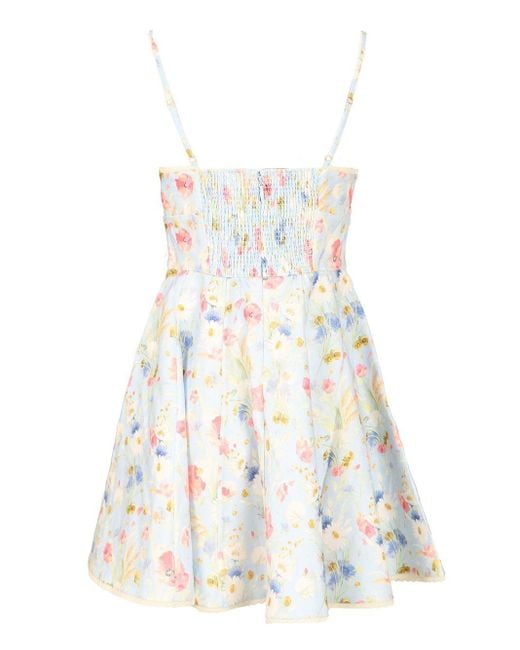 Zimmermann White 'Lucky Picnic' Mini Dress