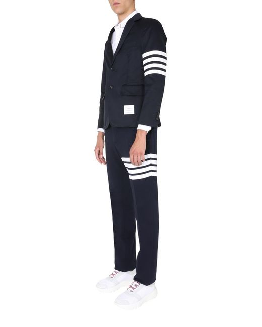 Thom Browne Blue Deconstructed Classic Sports Jacket for men