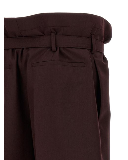 Saint Laurent Brown Wool Casual Pants for men