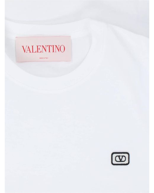 Valentino White T-Shirts And Polos Cotton for men