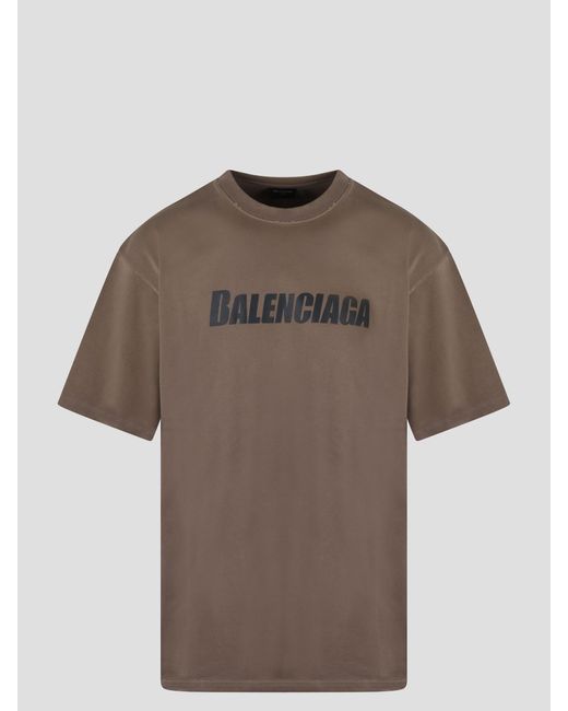 Balenciaga Natural Caps Boxy Fit T-shirt for men