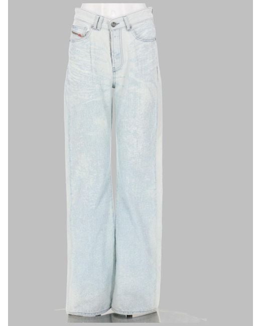 DIESEL White Jeans 1971 D-Sent Regular Fit Cotton