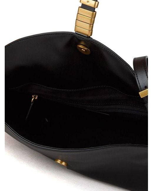 Pinko Black Shoulder Bag Goat Leather Shoulder-Bags