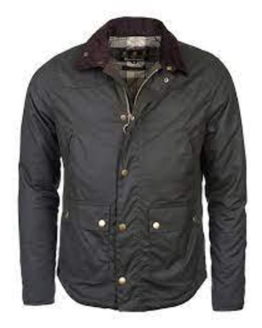 Barbour Black Reelin Wax Jacket for men