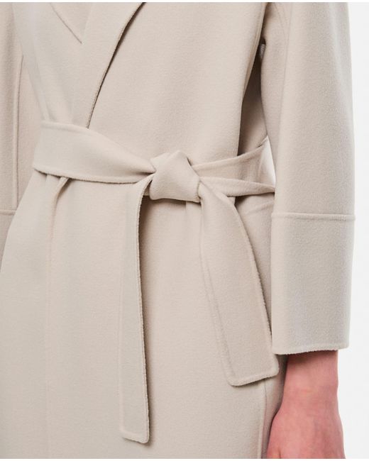 Max Mara White Midi Length Coat