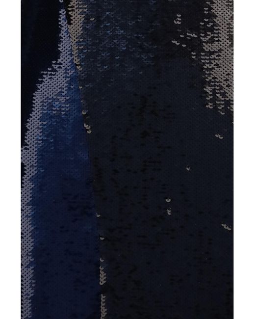 Tom Ford Black Dress Two-Tone Sequin Royal- Polyamide