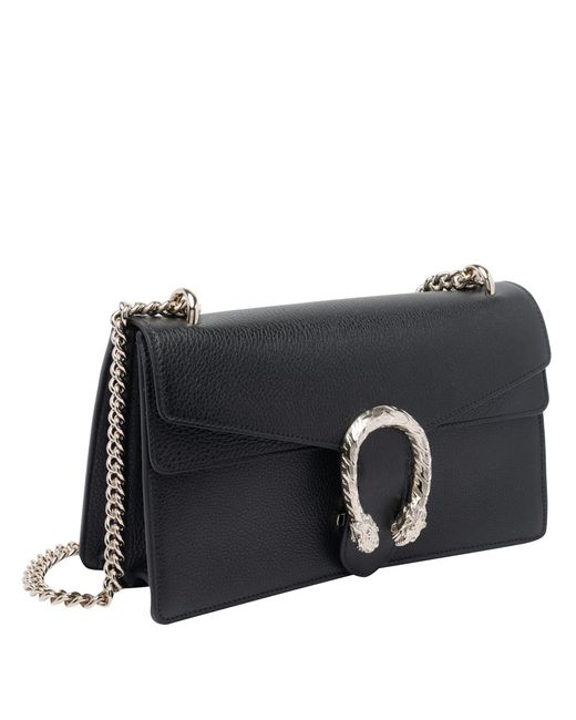 Gucci Black Medium Dionysus Shoulder Bag