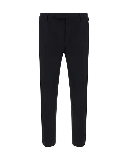 PT Torino Blue Virgin Wool Pants for men