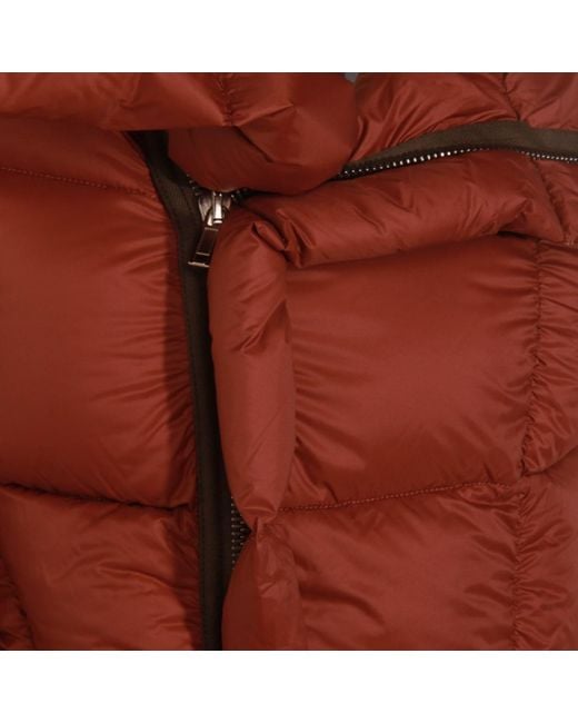 Rick Owens Red Rose Wood Down Jacket