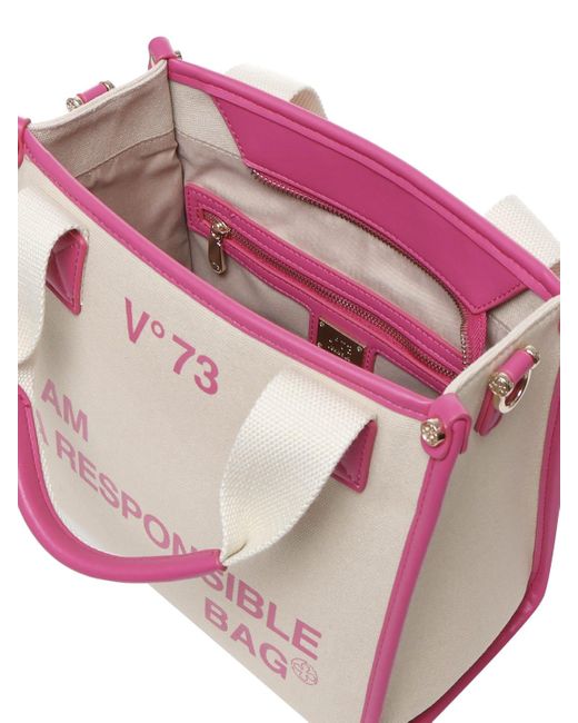 V73 Pink Responsibility Bis Tote Bag