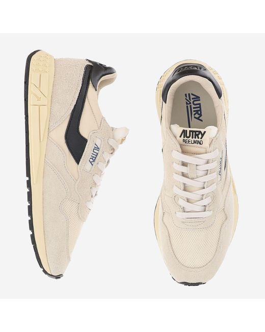 Autry Natural Sneakers Reelwind Leather Trainers for men