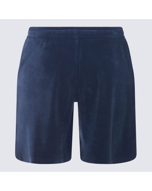 Altea Blue Cotton Shorts for men