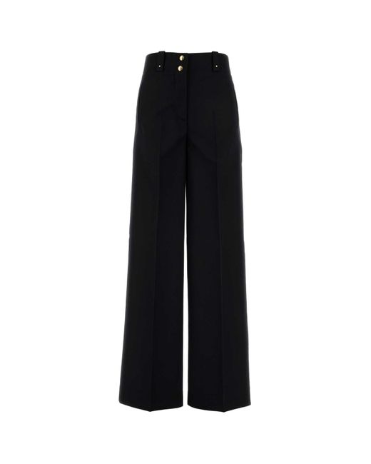 Moncler Black Polyester Blend Palazzo Pant