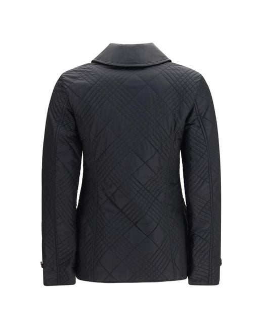 Burberry Black Fernleigh Quilted Nylon Jacket Polyamide