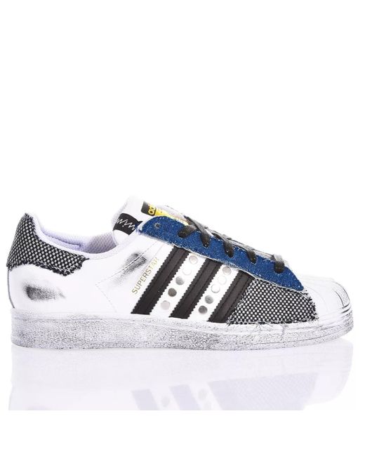 MIMANERA Blue Adidas Superstar Denim Check for men