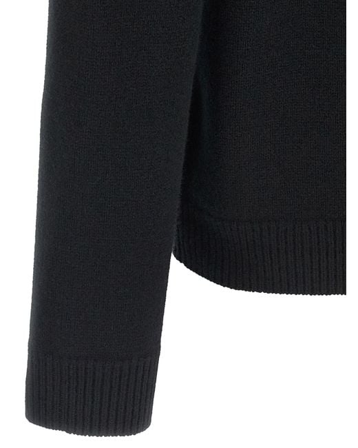 Maison Kitsuné Black 'Fox Head' Cardigan for men