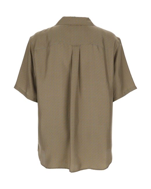 Saint Laurent Natural Shirt Cuban Collar Silk for men