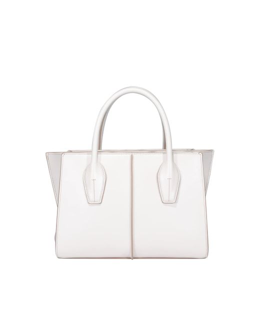Tod's Leather Holly Mini Bag in White | Lyst