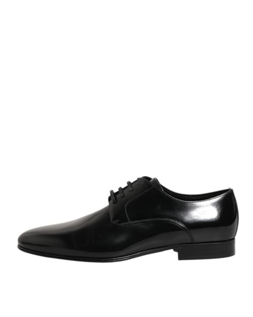 Dolce & Gabbana Black Classic Leather Oxford for men