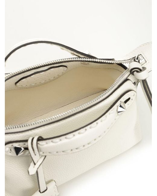 Fendi White By The Way Selleria Mini Tote Bag