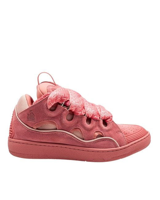 Lanvin Pink Suede Sneaker