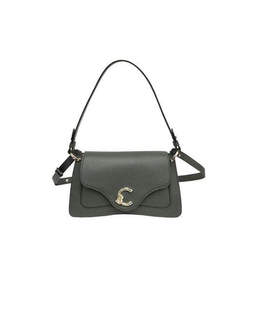 Coccinelle Black Shoulder Bag Cowhide Shoulder-Bags