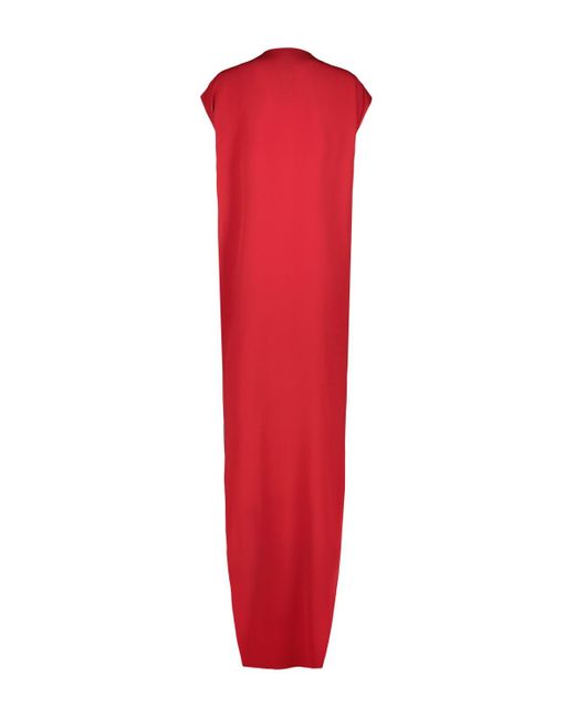 Rick Owens Red Arrowhead Gown