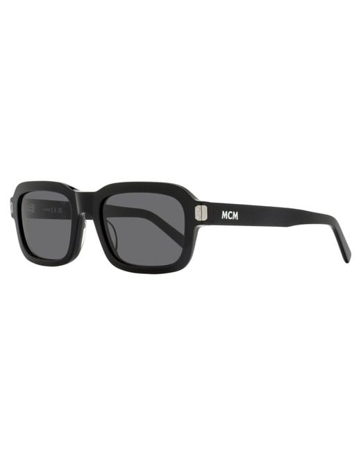 MCM Black Rectangular Sunglasses Mw0030 01A 53Mm Plastic (Acetate)