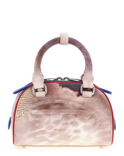 DIESEL Pink '1Dr Dome' Mini Crossbody Bag