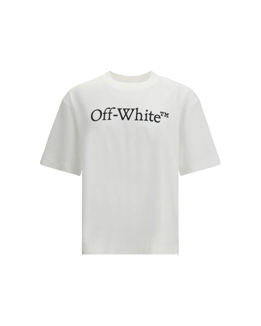 Off-White c/o Virgil Abloh White Big Bookish Skate T-Shirt Cotton T-Shirts for men