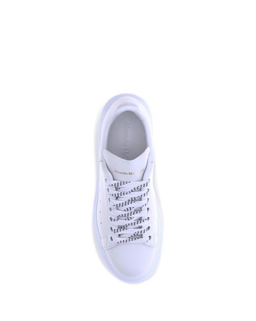 McQueen White Leather Sneakers Trainers