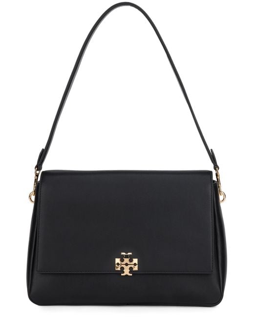 Tory Burch Black Shoulder Bag Charlie Leather Calfskin Handbags