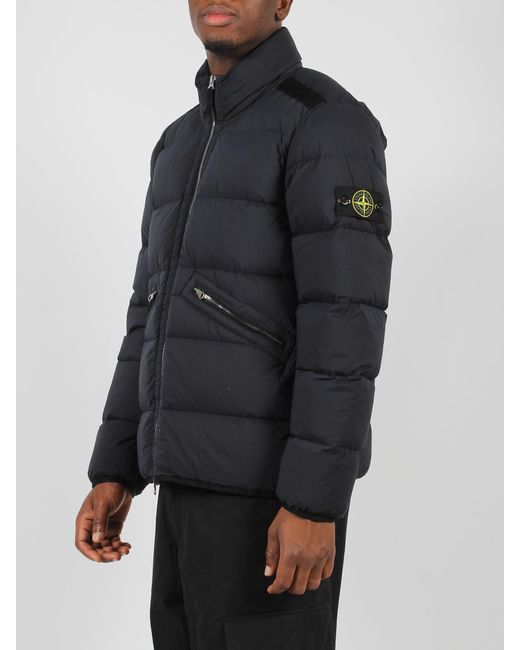 Stone Island Blue Seamless Tunnel Nylon Down-Tc for men