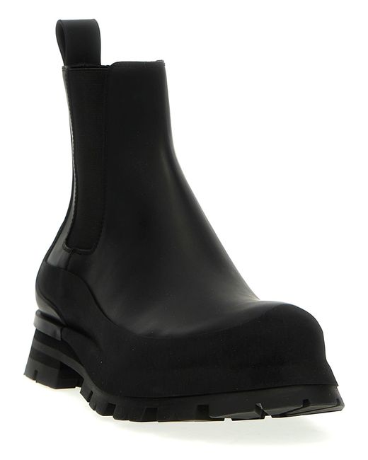 Alexander McQueen Black Wander Boots, Ankle Boots for men