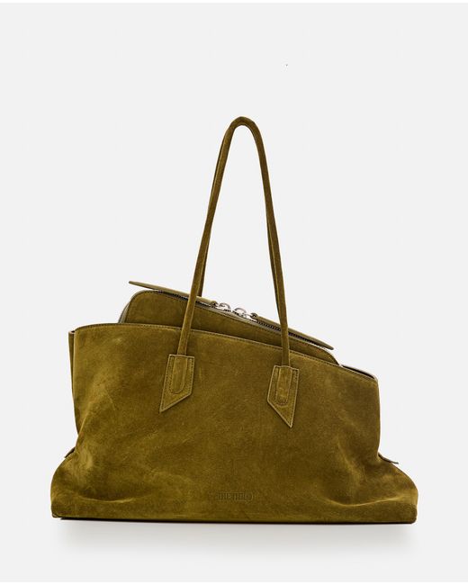 The Attico Green Top Handle 'La Passeggiata Medium' Bag