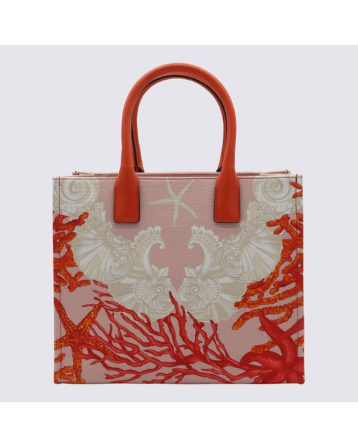 【VERSACE】 white cotton totes （関税送料込） Versace And Cotton Tote Bag in Red | Lyst